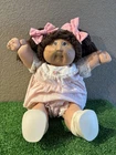 Vintage Cabbage Patch girl Doll With Dark brown pigtails Brown Eyes And Freckles