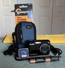 Kodak PIXPRO Friendly Zoom FZ43- Black -16MP Digital Camera 4X Zoom -8GB SD Mint