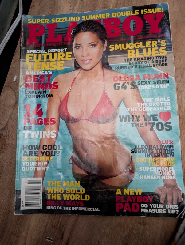 July/August 2009 issue of Playboy magazine, which features actress and...