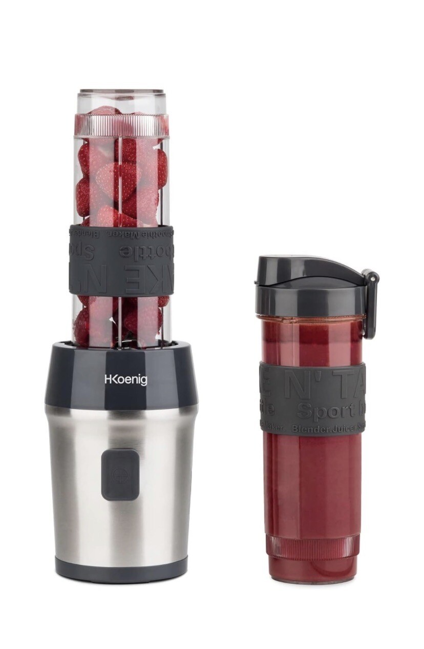 Mini blender sans fil rechargeable USB avec 6 lames en acier inox