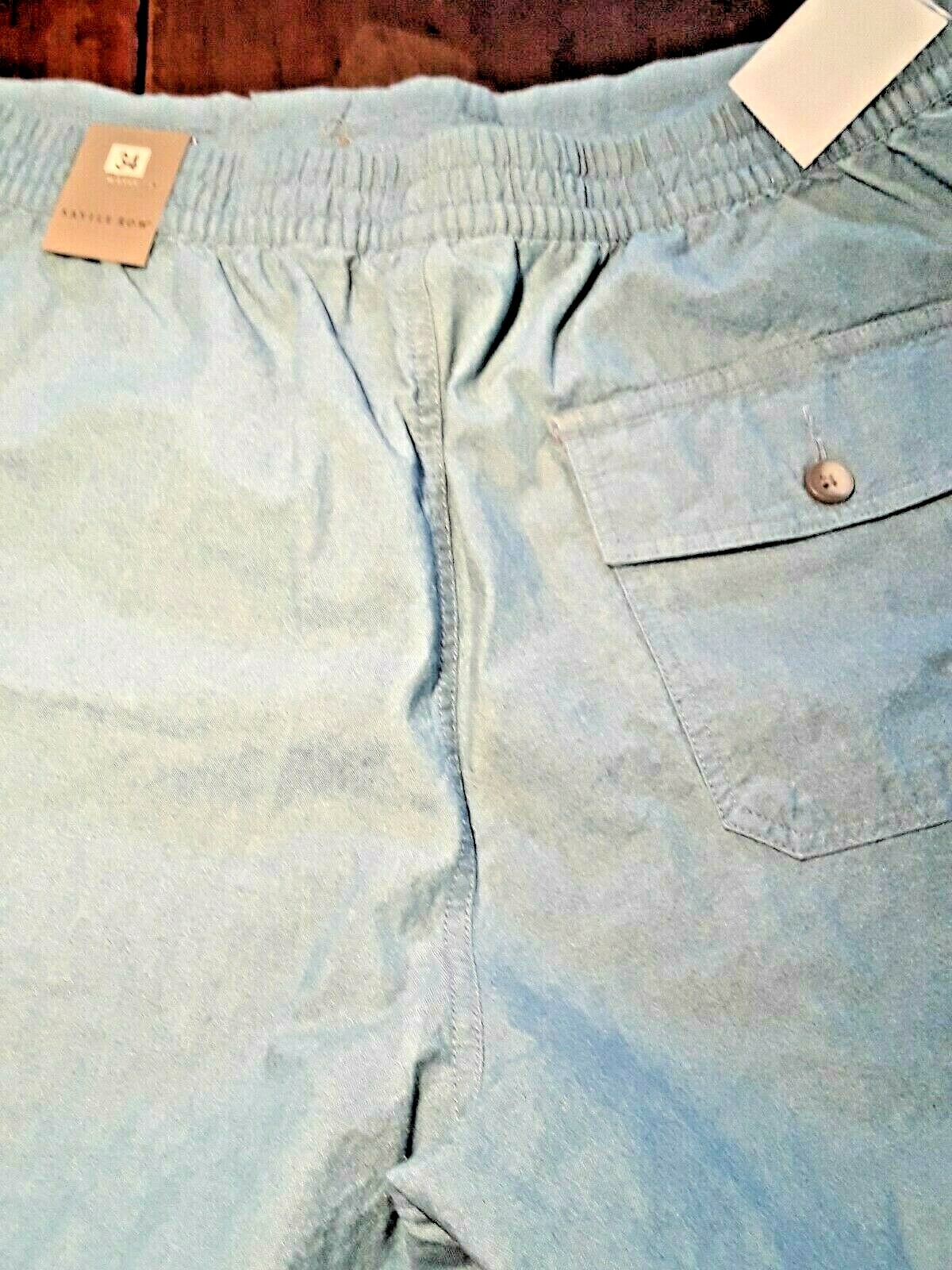 FILA Pantaloncini da passeggio blu nuovi con etichette Saville Row nuovi con etichette taglia 34 vita elastica