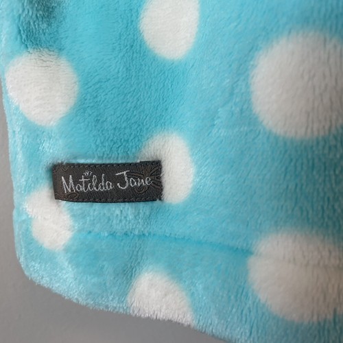 Matilda Jane Robe Silver Pieces Girls Sz Small S 4-6 Blue Pink Plush Hood Short - Picture 7 of 11