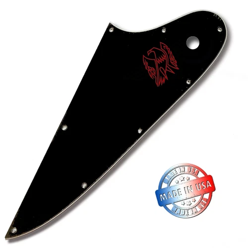 Black 3 Ply Pickguard for 2007-2018 Gibson Firebird w/ Decal Made in USA