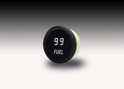 Intellitronix Fuel Level LED Digital Gauge in Black Bezel - White M9016W