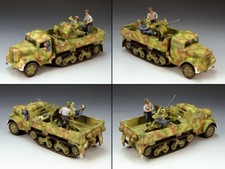 KING & COUNTRY LW032 - SECONDA GUERRA MONDIALE ARMATA TEDESCA OPEL MULO VAGONE FLAKCAR SCALA 1/30