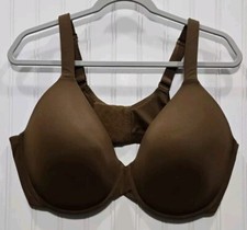 Ambrielle Full Figure Everyday Full Coverage Bra 44DD Brown Underwire Lined