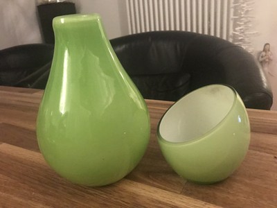 Vase Grun Teelichthalter Glas Neu Depot Impressionen Ikea 18 Cm