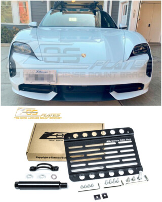 EOS Plate For 20-Up Porsche Taycan | Front Bumper Tow Hook License Mount Bracket