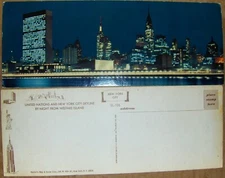 Vintage oversized postcard UN unposted wide.