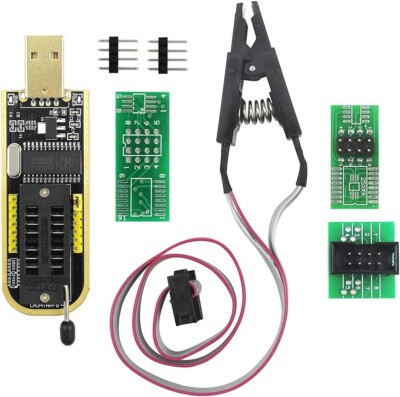 CH341A SOIC8 SOP8 BIOS Programmer Flash Chip EEPROM IC Test Clips 24 25 Series