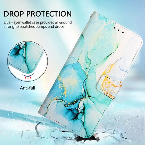 Marble Leather Wallet Phone Case For Infinix Tecno Moto TCL ZTE Ulefone Google - Picture 8 of 11