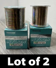 Lot/2 Truscend Monofilament Fishing Line Nylon 0.14mm & 0.48mm, 547 Yards each