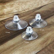 20Pcs Strong Suction Cups with M4 Screw Rod Knurled Hook Clear Kitchen Glass Acc