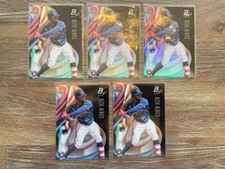 2018 Bowman Platinum premium Ozzie Albies rookie RC lot (5) #41 Atlanta Braves