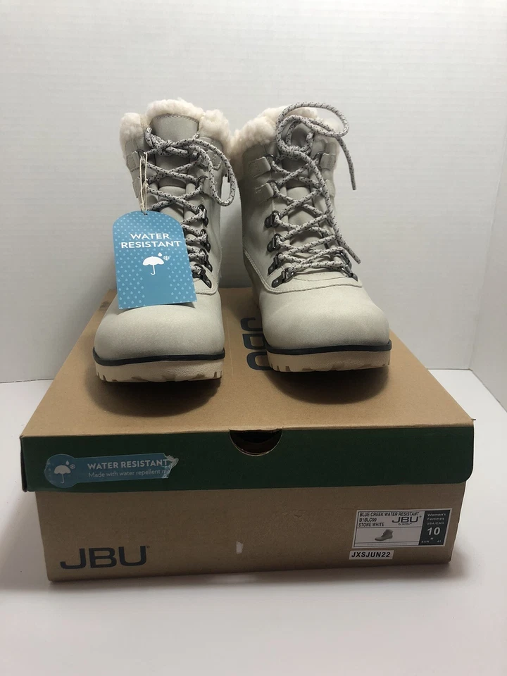 JBU женщин синий ручей водостойкий снег камень белый загрузки, размер 10 - Изображение 4 из 4