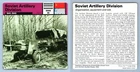 Soviet Artillery Div. 1941-45 Military WW2 Edito-Service SA 1977 Card