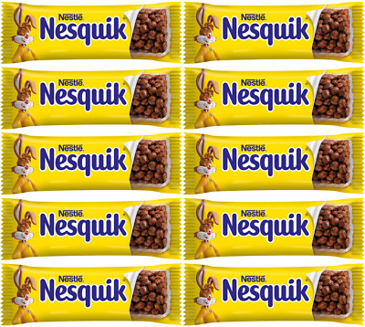 10 NESQUIK Breakfast Cereal Bars with Vitamins and Calcium 25g 0.88oz