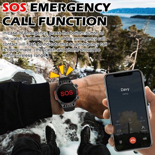 Smart Watch,Wireless Call, Waterproof,Compass,Fitness Tracker for Android & iOS - Picture 10 of 55