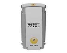 CARTOUCHE JAUNE HP 727 B3P21A COMPATIBLE POUR HP Designjet T1500, T2500,...