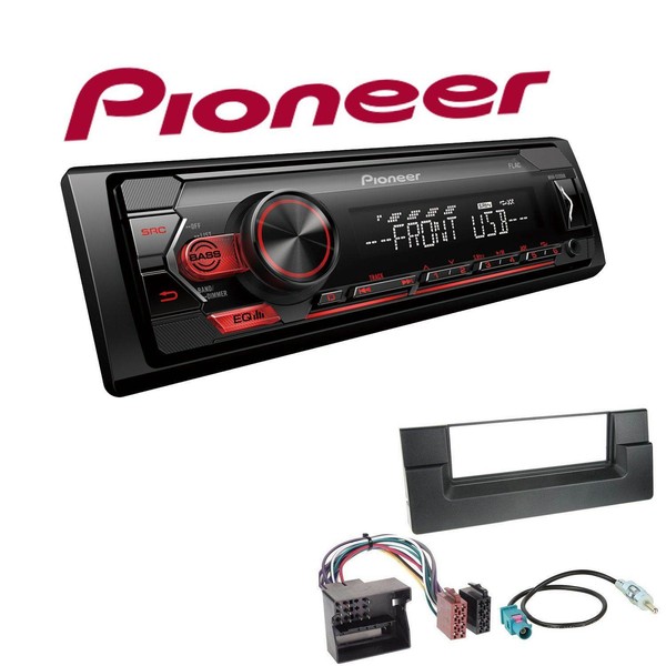 Pioneer 1-DIN Autoradio USB AUX Android Einbauset FüR BMW 5Er Ab 2000 Schwarz-image
