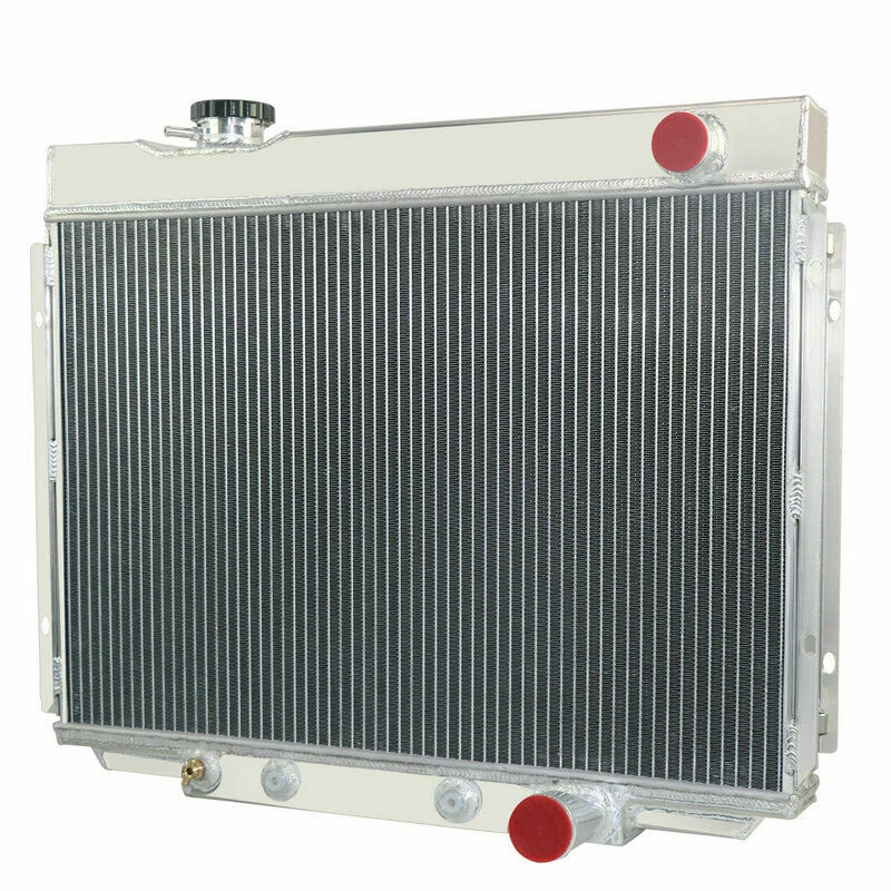 4Row Aluminum Radiator For 1964 1965 1966 Ford Galaxie 500,4.3L 4.7L V8 USA Foto 2 de 4