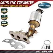 Front Right Firewall Catalytic Converter for Toyota Sienna 2011-2016 FWD V6 3.5L
