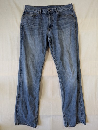 Banana Republic Jeans Mens 36x36 Straight Leg Medium Wash Denim Blue 100% Cotton