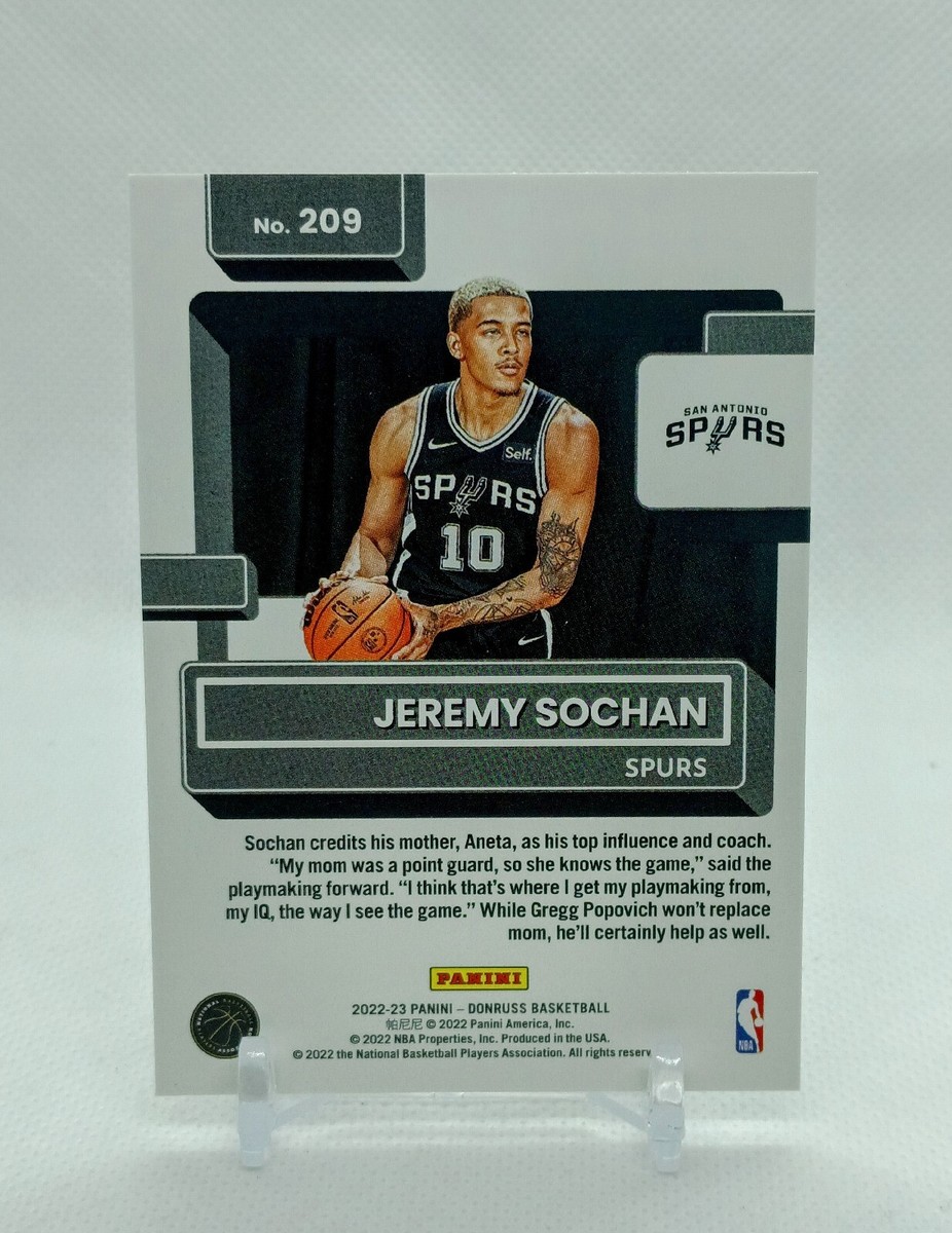 2022-23 Panini Donruss JEREMY SOCHAN RC Green Lazer RATED