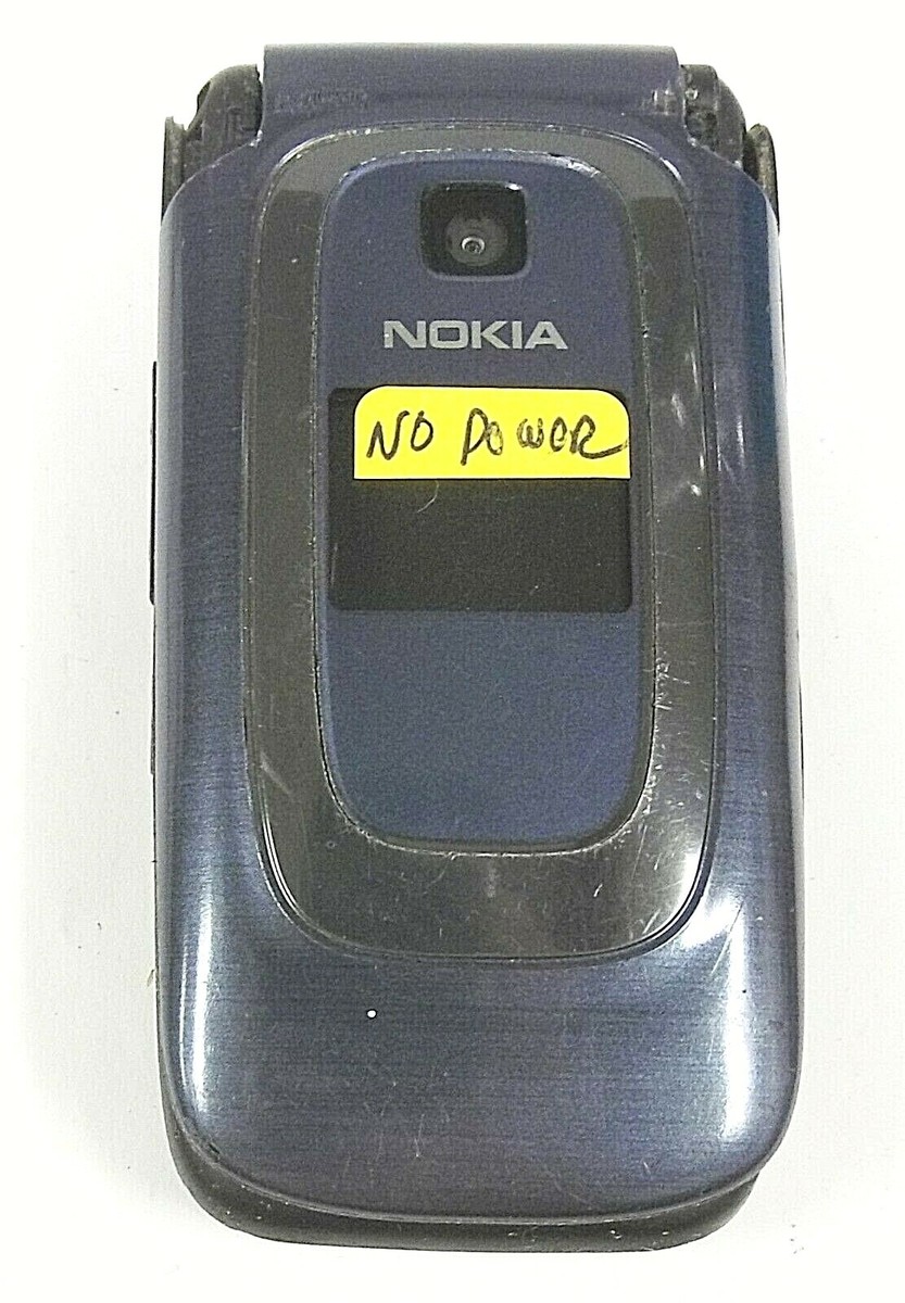 スマートフォン Nokia 6085 / 6085h - Blue and Silver ( Unlocked ) Cellular Flip