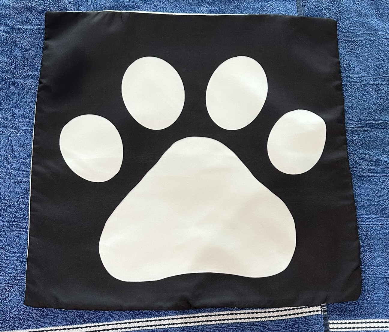 Throw Pillow Cover Shell Dog Cat Paw NO PILLOW INSERT-SHELL ONLY 17x17 Combine-image