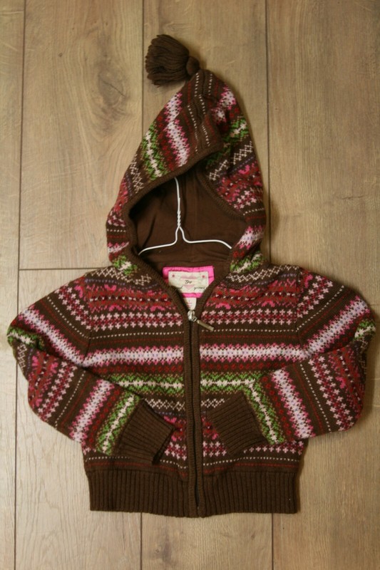 Gap girls brown sweater hoodie size 5 GUC