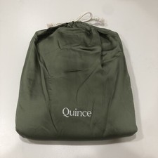 Quince Bamboo Duvet Cover Set Olive Full/ Queen