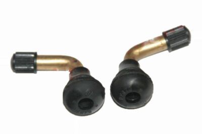 New Pair Angled Tubeless Tire Tyre Valve Stem Golden Adapter