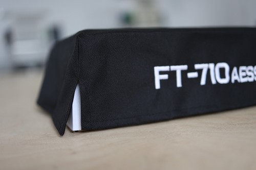 FT-710Aess Osłona przeciwpyłowa z klapą mikrofonu Wodoodporny materiał Szynka Radio Odbiornik - Zdjęcie 2 z 10