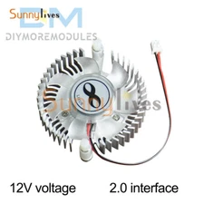 DC5/12V Aluminum Heatsink Fan Cooling Fan Computer Case Cooler 4300RPM New