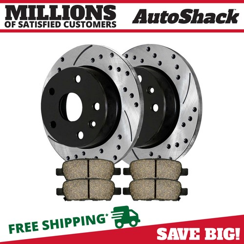 Rear Drilled Slotted Brake Rotors & Pads for Nissan Altima Sentra Juke