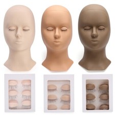 Training Mannequin Practice Training Head Extensions Make Up Head Eyelash