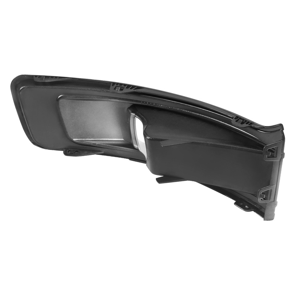 Micro Rim Left Side Fog Light Cover For 2013-2019 Ford Flex – Direct Fit, Black Plastic