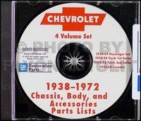 1967-1972 Chevrolet Truck Teilekatalog Cd Pickup Suburban Blazer Van Cheyenne