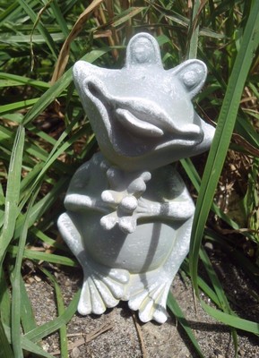 Latex frog mold plaster concrete cement casting rubber toad mould 5.5'' x 3''