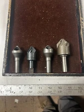 MACHINIST DrW1  TOOLS LATHE  MILL Machinist Lot Large Counter Sink Cutting Tools