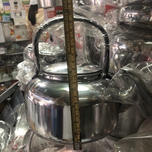 Vintage Tea Kettle Stove Top Whistling Gooseneck Aluminum Teapot New