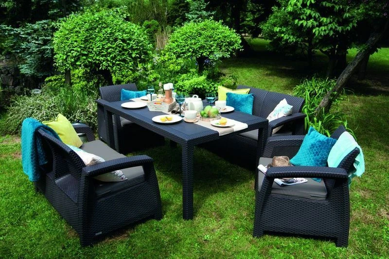 Keter corfu resin wicker armchair deals
