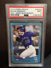 NOLAN ARENADO 2013 TOPPS UPDATE #US259 WAL-MART BLUE BORDER ROOKIE RC PSA 9