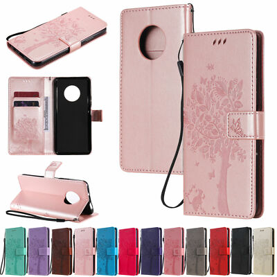 Tree Leather Flip Wallet Phone Case For Huawei Honor 30 10 8X 9X V20 X10 9A 9C