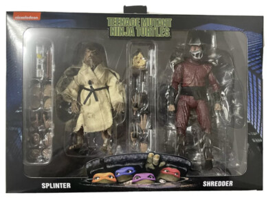 NECA TMNT 2-Pack SPLINTER VS SHREDDER 1990 Movie Figure Set Walmart Exclusive