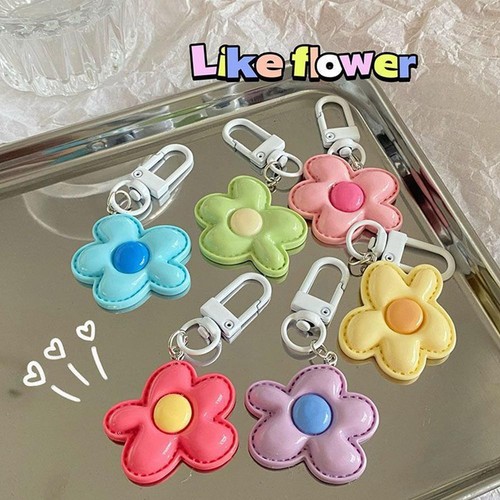 Flower Keychain Cute Girl Bag Jewelry Personalised Keyring Pendant Hot W7 W C9O7 - Picture 6 of 24