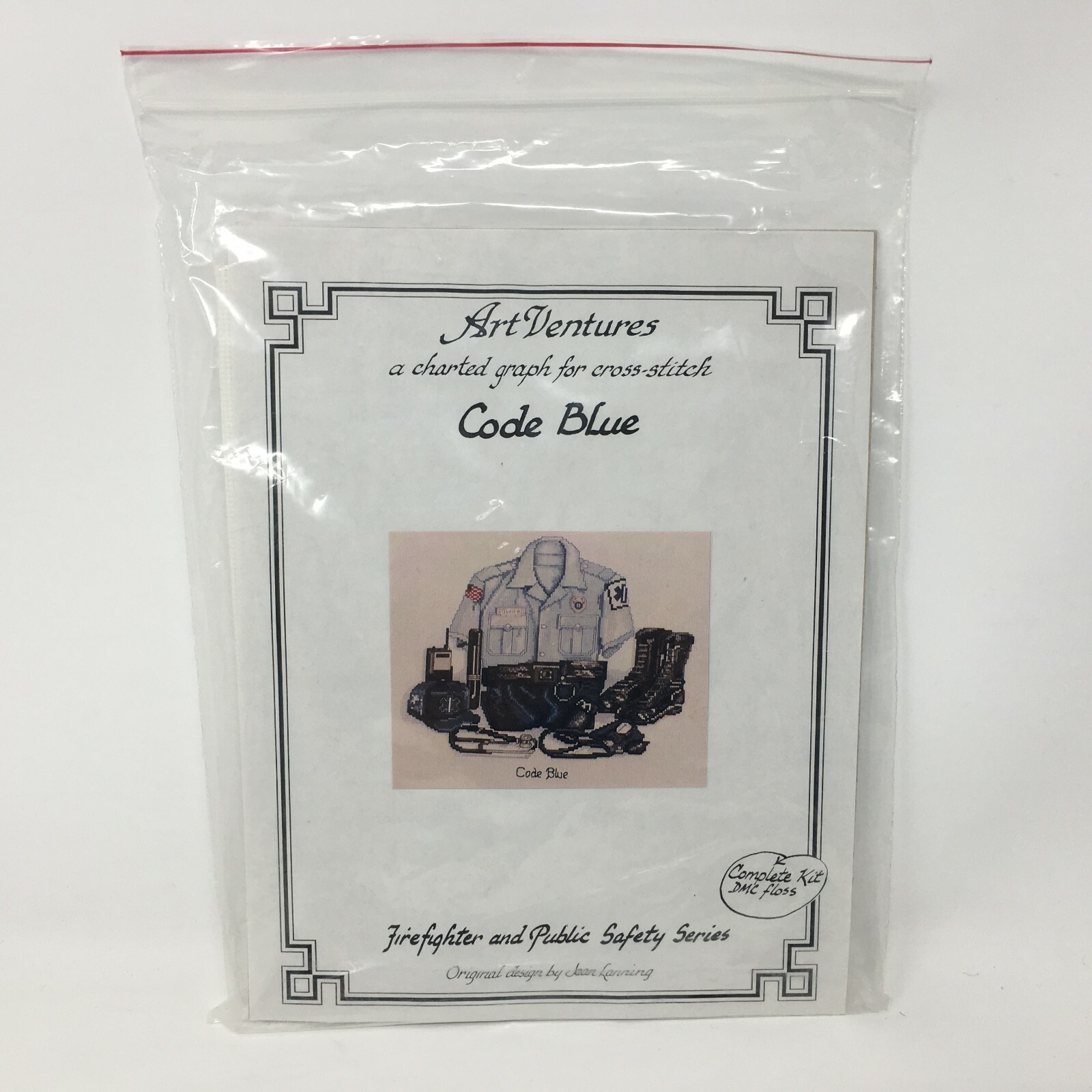 Art Ventures Cross Stitch Kit Code Blue Paramedic First Responder