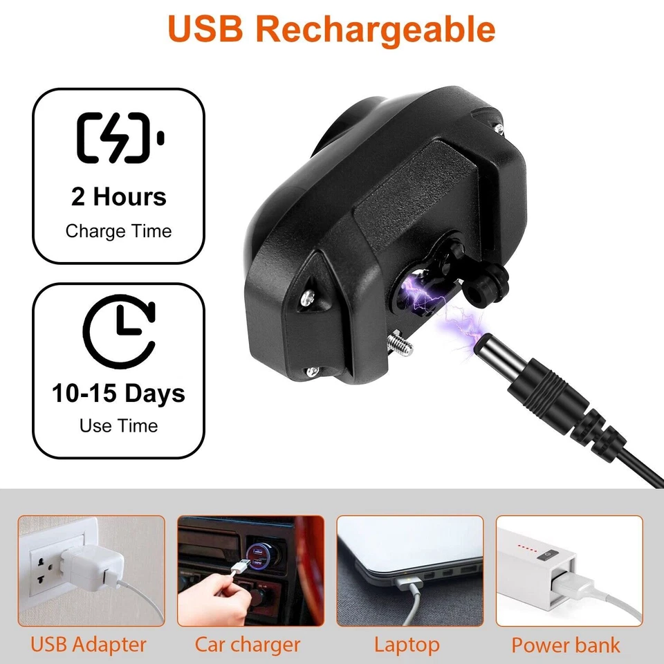 Rechargeable Dog Bark Collar Waterproof Electric Anti-Barking Training Collar - Image 4 of 4