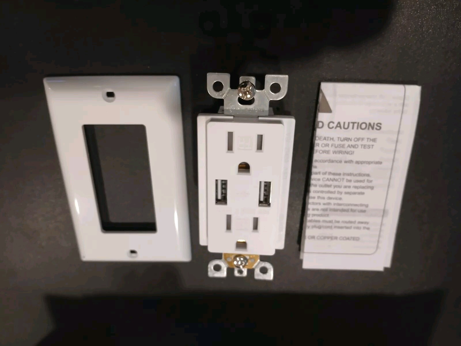 5 Pack of Bestten 65w Usb Wall Outlet Receptacle